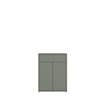 Schuhkommode >ALICE SPRINGS< in Salbei - 74,5x99,1x34,9cm (BxHxT)