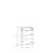 Schuhkommode >ALICE SPRINGS< in Salbei - 74,5x99,1x34,9cm (BxHxT)