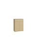 Schuhkommode >ALICE SPRINGS< in Buttergelb - 74,5x99,1x34,9cm (BxHxT)