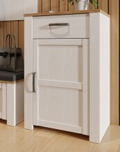 Schuhkommode >BOHOL< in Eiche Dekor / Sibiu - 66,7x99,3x42cm (BxHxT)