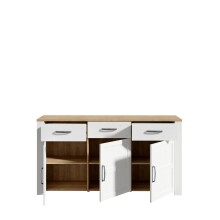 Sideboard >BOHOL< in Eiche Dekor / Sibiu - 166,1x87x42cm (BxHxT)
