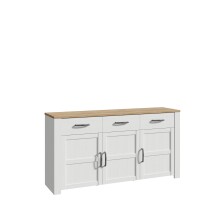 Sideboard >BOHOL< in Eiche Dekor / Sibiu - 166,1x87x42cm (BxHxT)