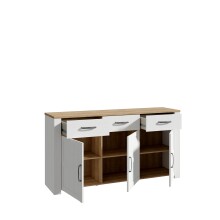 Sideboard >BOHOL< in Eiche Dekor / Sibiu - 166,1x87x42cm (BxHxT)