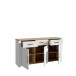 Sideboard >BOHOL< in Eiche Dekor / Sibiu - 166,1x87x42cm (BxHxT)