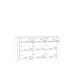 Sideboard >BOHOL< in Eiche Dekor / Sibiu - 166,1x87x42cm (BxHxT)