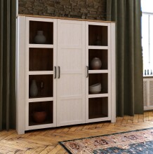 Stauraumvitrine >BOHOL< in Eiche Dekor / Sibiu -...