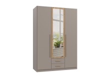 Drehtürenschrank >MARBURG< in SAHARAGRAU +...