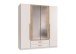 Drehtürenschrank >MARBURG< in WEISS + ARTISAN - 180x199x58cm (BxHxT)