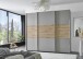 Schwebetürenschrank >indiana A< in SAHARAGRAU / ARTISAN - 250x216x65cm (BxHxT)