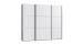 Schwebetürenschrank >indiana A< in WEISS - 250x216x65cm (BxHxT)