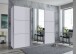 Schwebetürenschrank >indiana A< in WEISS / SPIEGEL - 300x216x65cm (BxHxT)