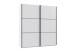 Schwebetürenschrank >indiana A< in WEISS - 200x216x65cm (BxHxT)