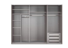 Schwebetürenschrank >indiana A< in SAHARAGRAU - 300x216x65cm (BxHxT)