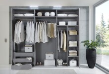 Schwebetürenschrank >indiana A< in GRAPHIT - 300x216x65cm (BxHxT)