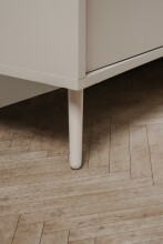 Sideboard >Sinop< in Sand / Artisan Eiche Dekor - 135x90x37,5 (BxHxT)