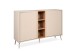 Sideboard >Sinop< in Sand / Artisan Eiche Dekor - 135x90x37,5 (BxHxT)