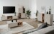 Highboard >Sinop< in Sand / Artisan Eiche Dekor - 90x140x37,5 (BxHxT)