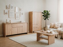 Couchtisch >Genf< in Jackson Hickory
(Eiche) Dekor - 90x42x56cm (BxHxT)