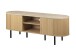 TV-Board >Fabia< in Travertin / Eiche Dekor - 140x52x40cm (BxHxT)