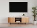 TV-Board >Fabia< in Travertin / Eiche Dekor - 140x52x40cm (BxHxT)