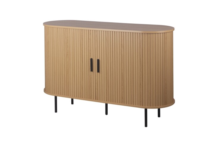 Sideboard >Kajsa< in Dekor Eiche, Holzwerkstoff - 120x80x40cm (BxHxT)