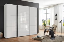 Schwebetürenschrank >indiana C< in WEISS +...
