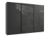 Schwebetürenschrank >indiana C< in GRAPHIT + GLASS GREY - 300x216x65cm (BxHxT)