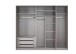 Schwebetürenschrank >indiana C< in GRAPHIT + GLASS GREY / SPIEGEL - 250x216x65cm (BxHxT)