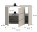 Waschbeckenunterschrank >Vira< in kaschmir - 82x56x34cm (BxHxT)