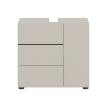 Waschbeckenunterschrank >Vira< in kaschmir - 60x57x34cm (BxHxT)
