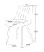 Esszimmerstuhl >Lotta< 2er Set in anthrazit, Webstoff - 53x86x59cm (BxHxT)