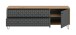 Lowboard >Prisma< in Artisan Oak / Anthrazit matt - 164x56x40cm (BxHxT)