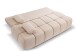 Schlafsofa >Lauder< in beige, Cord - 207x93x105cm (BxHxT)