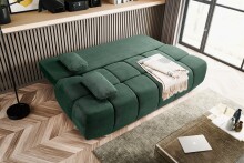 Schlafsofa >Lauder< in smaragdgrün, Cord - 207x93x105cm (BxHxT)