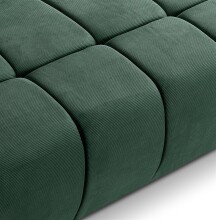 Schlafsofa >Lauder< in smaragdgrün, Cord - 207x93x105cm (BxHxT)