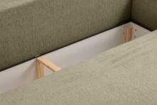 Schlafsofa >Diana< in grün, Strukturstoff - 231x93x108cm (BxHxT)