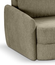 Schlafsofa >Diana< in grün, Strukturstoff - 231x93x108cm (BxHxT)