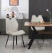 Esszimmerstuhl >Christin< 2er Set in creme, Velouroptik - 52x75x58cm (BxHxT)