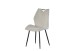 Esszimmerstuhl >Christin< 2er Set in creme, Velouroptik - 52x75x58cm (BxHxT)