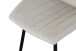 Esszimmerstuhl >Christin< 2er Set in creme, Velouroptik - 52x75x58cm (BxHxT)