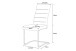 Freischwinger >Leni< 2er Set in anthrazit, Strukturstoff - 43x98x59cm (BxHxT)