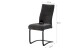 Freischwinger >Leni< 2er Set in anthrazit, Strukturstoff - 43x98x59cm (BxHxT)
