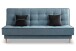 Schlafsofa >Bono< in blau, Strukturstoff - 199x91x91cm (BxHxT)