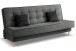 Schlafsofa >Bono< in grau, Strukturstoff - 199x91x91cm (BxHxT)