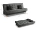 Schlafsofa >Bono< in grau, Strukturstoff - 199x91x91cm (BxHxT)