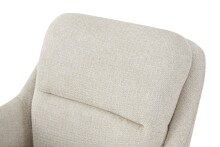 Stuhl >Sophie< 2er Set in creme, Chenille-Optik - 53x87x62cm (BxHxT)