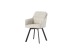 Stuhl >Sophie< 2er Set in creme, Chenille-Optik - 53x87x62cm (BxHxT)