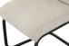 Freischwinger >Frieda< 2er Set in creme, Chenille-Optik - 47x94x61cm (BxHxT)