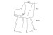 Stuhl >Bella< 2er Set in creme, Chenille-Optik - 55x82x62cm (BxHxT)