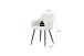 Stuhl >Bella< 2er Set in creme, Chenille-Optik - 55x82x62cm (BxHxT)